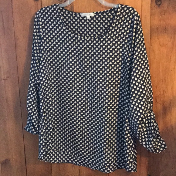 Moa Moa Tops - Moa Moa Flowy Sail Boat Soft Blouse LIKE NEW